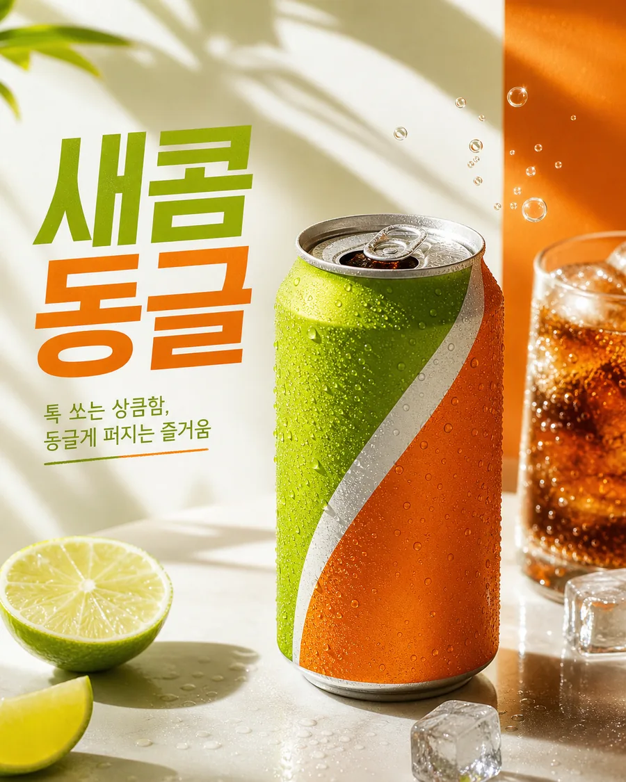 새콤동글 탄산음료