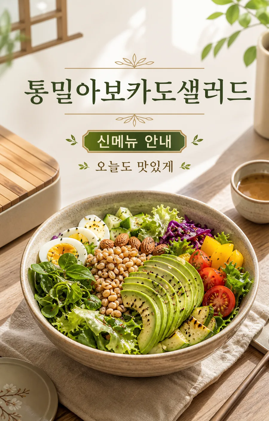 아보카도 샐러드 신메뉴
