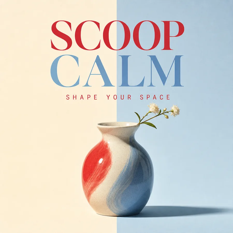 SCOOP CALM 화병 포스터