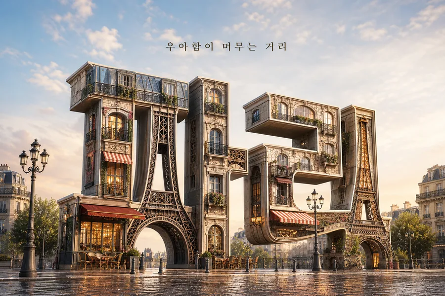 파리 건축 타이포그래피