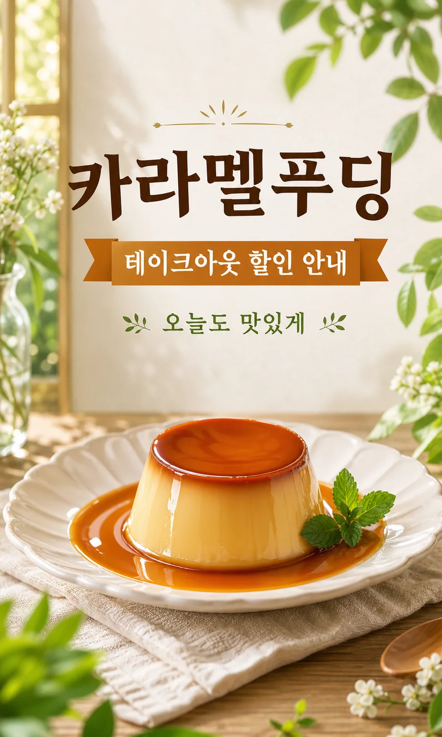 달콤한 카라멜 푸딩 할인