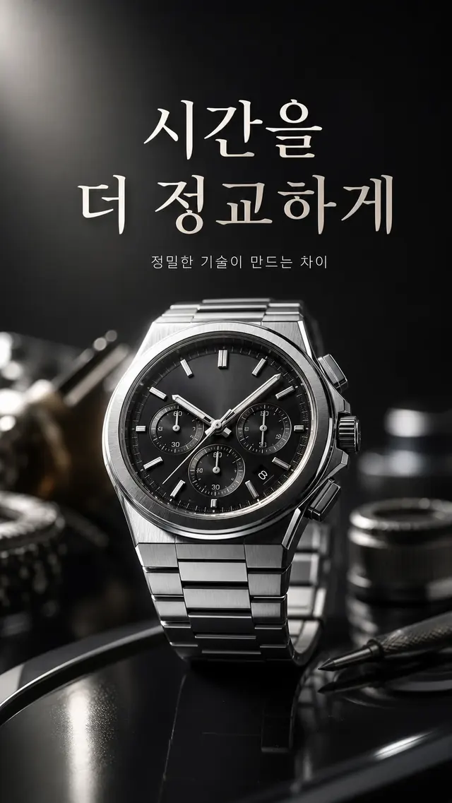 하이엔드 워치 광고
