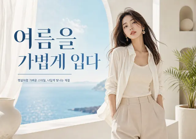 여름 시즌 패션 화보