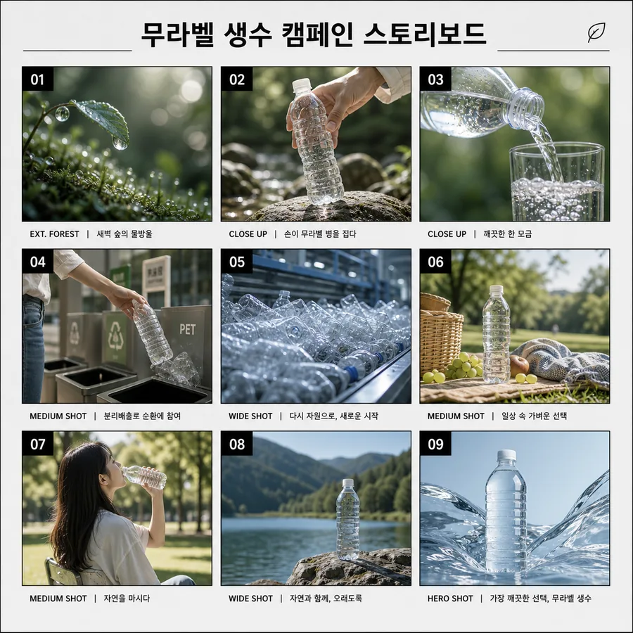무라벨 생수 캠페인