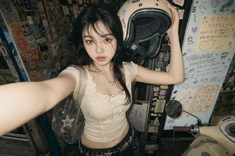 하라주쿠 Y2K 셀피