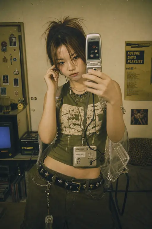 Y2K 플립폰 셀피