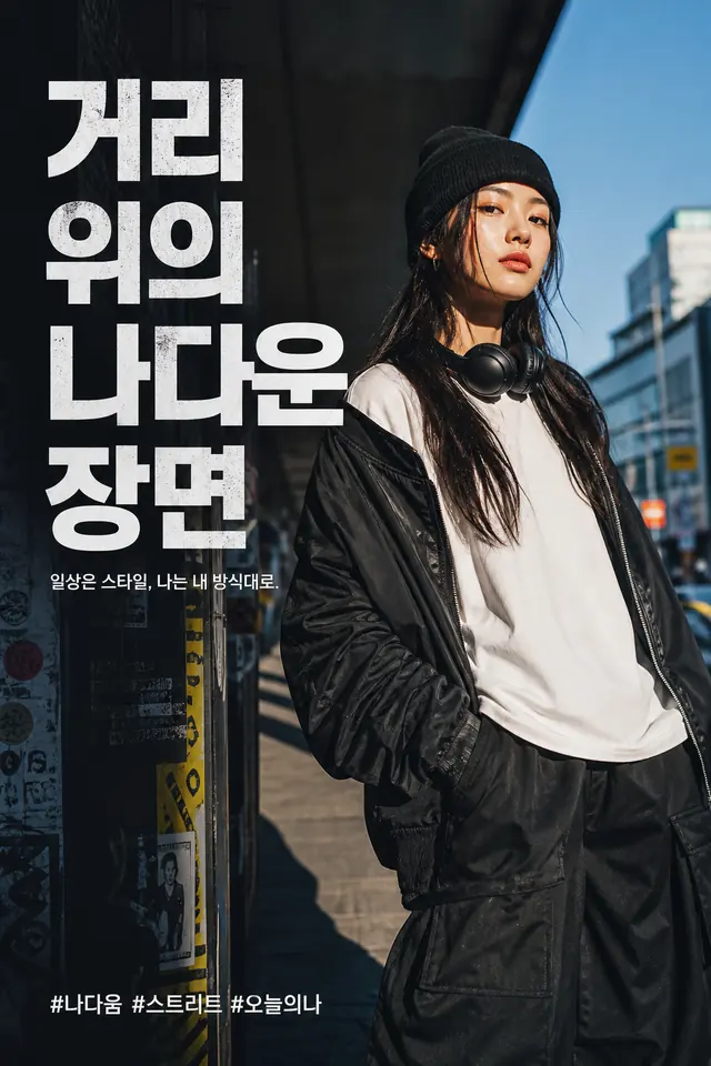 거리 위 패션 캠페인