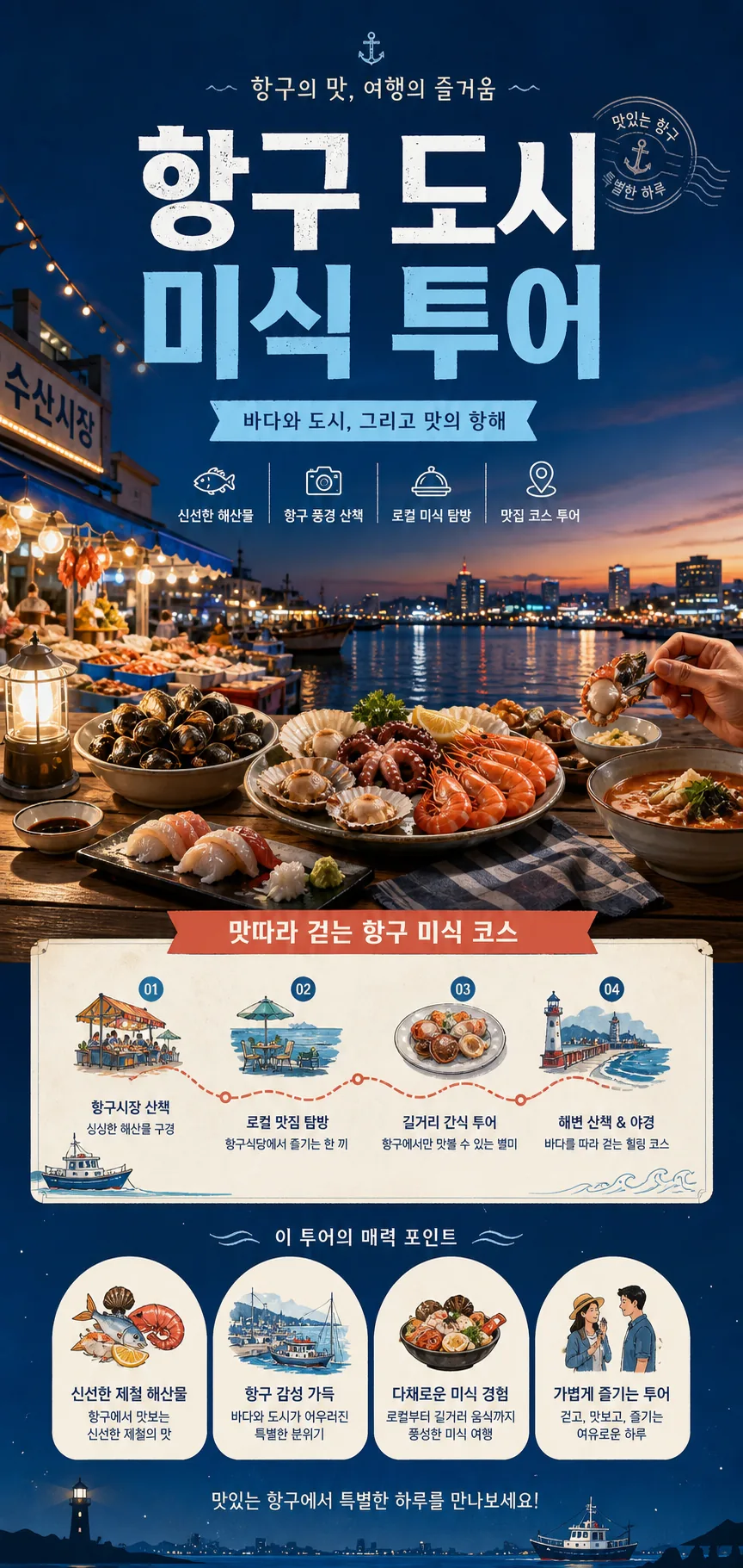 항구 미식 탐험
