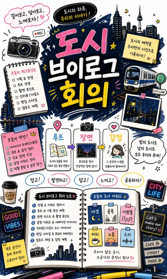 노트 속 도시 아이디어