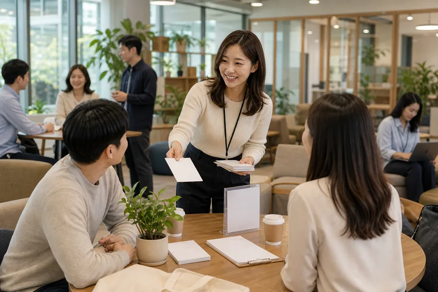 활기찬 오피스 교류