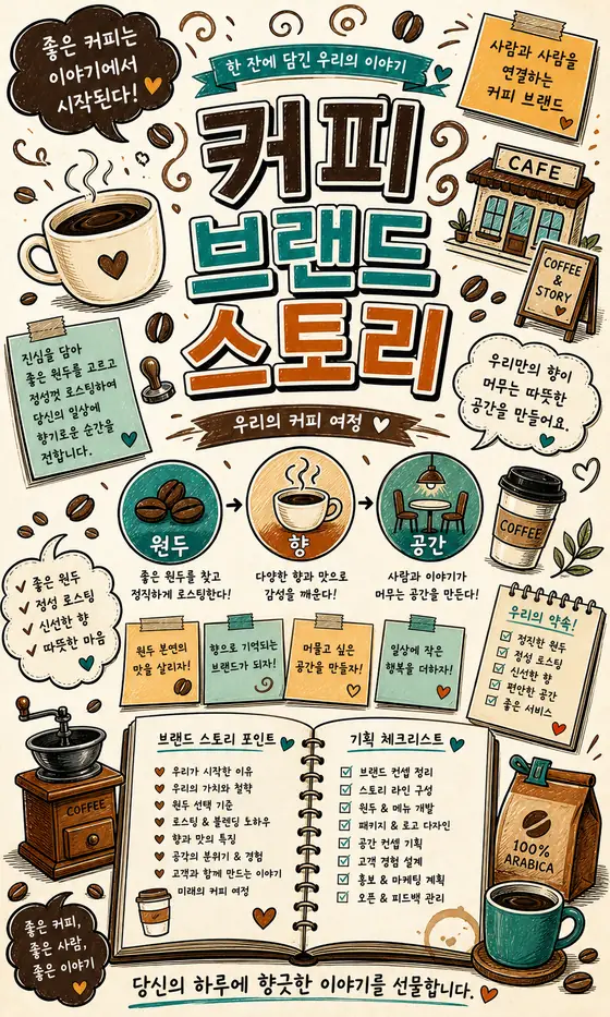 커피 아이디어 스케치