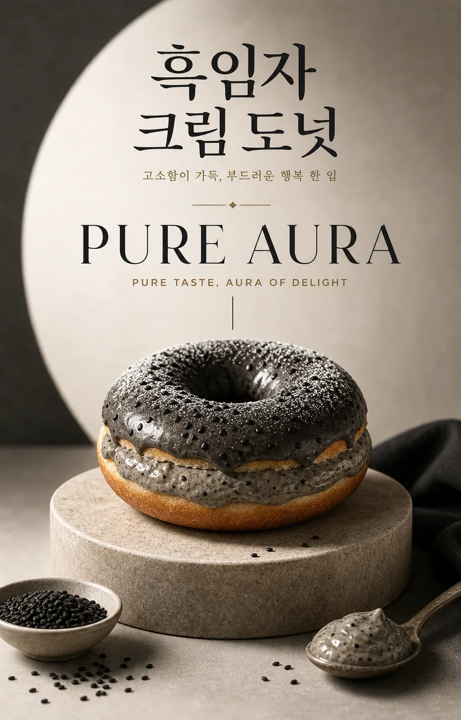 흑임자 도넛 아우라