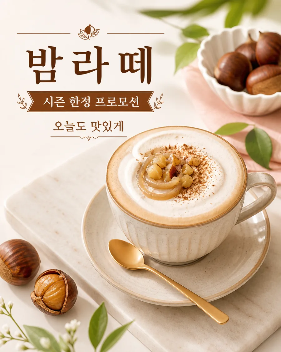 밤 라떼 포스터