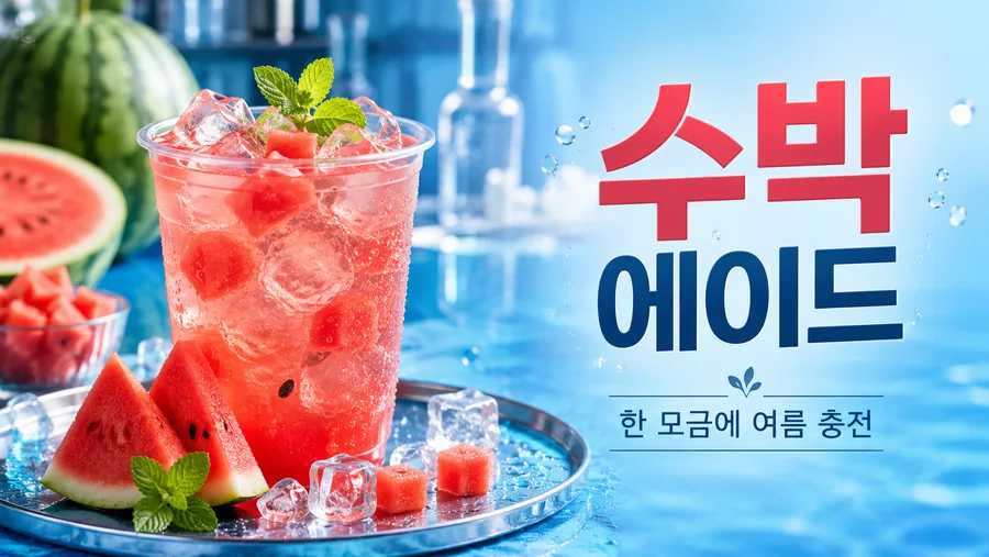 여름 수박 에이드