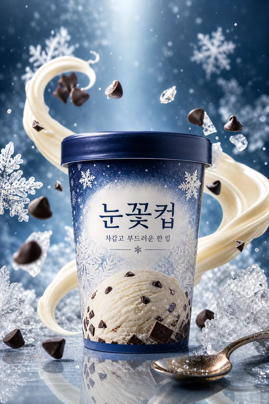 프리미엄 아이스크림 광고