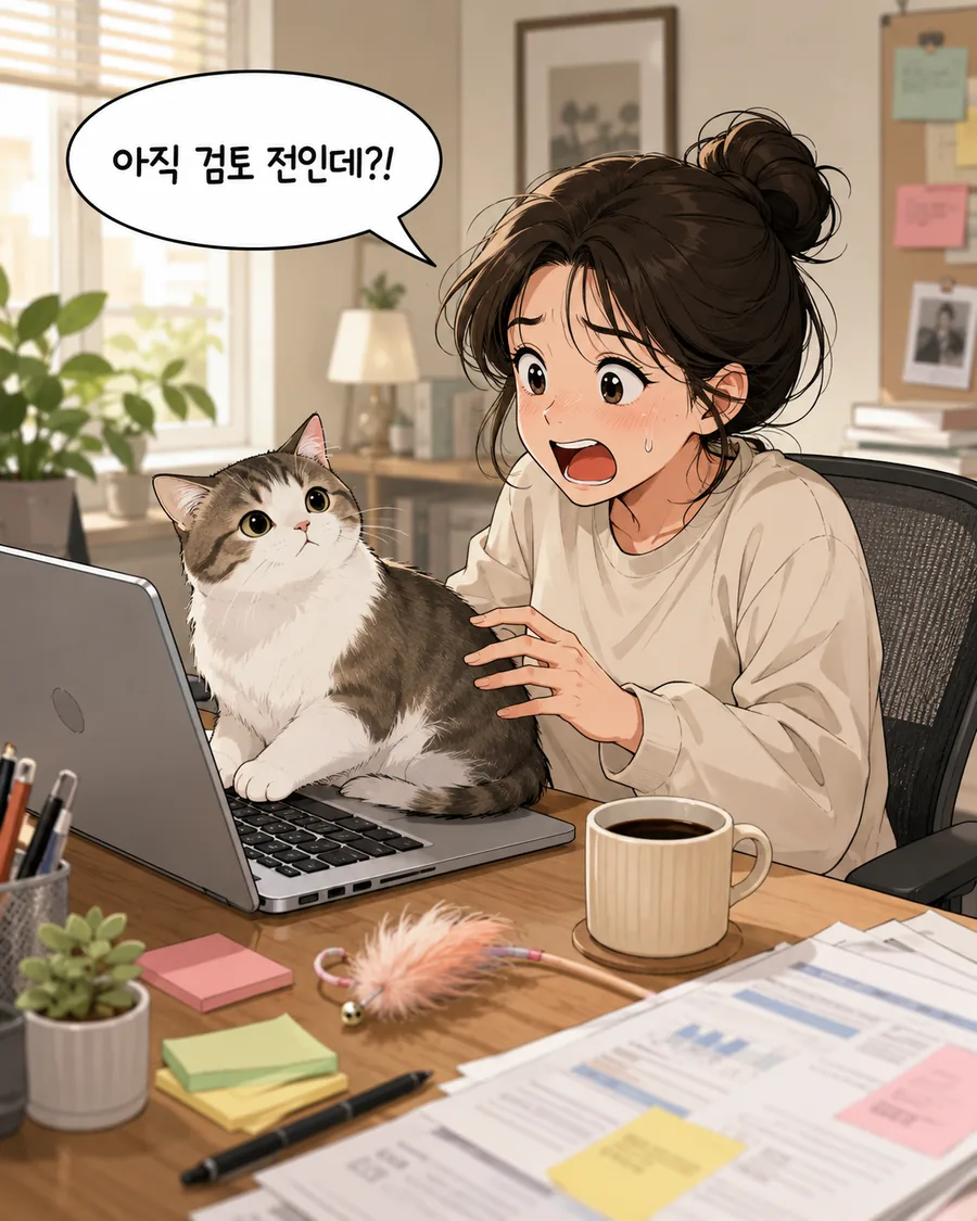 고양이의 보고서 제출