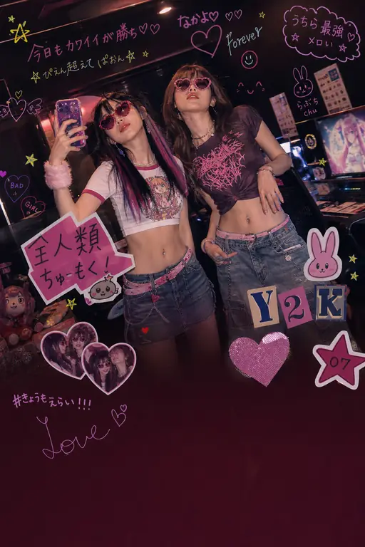 Y2K 하라주쿠 사이버 카페