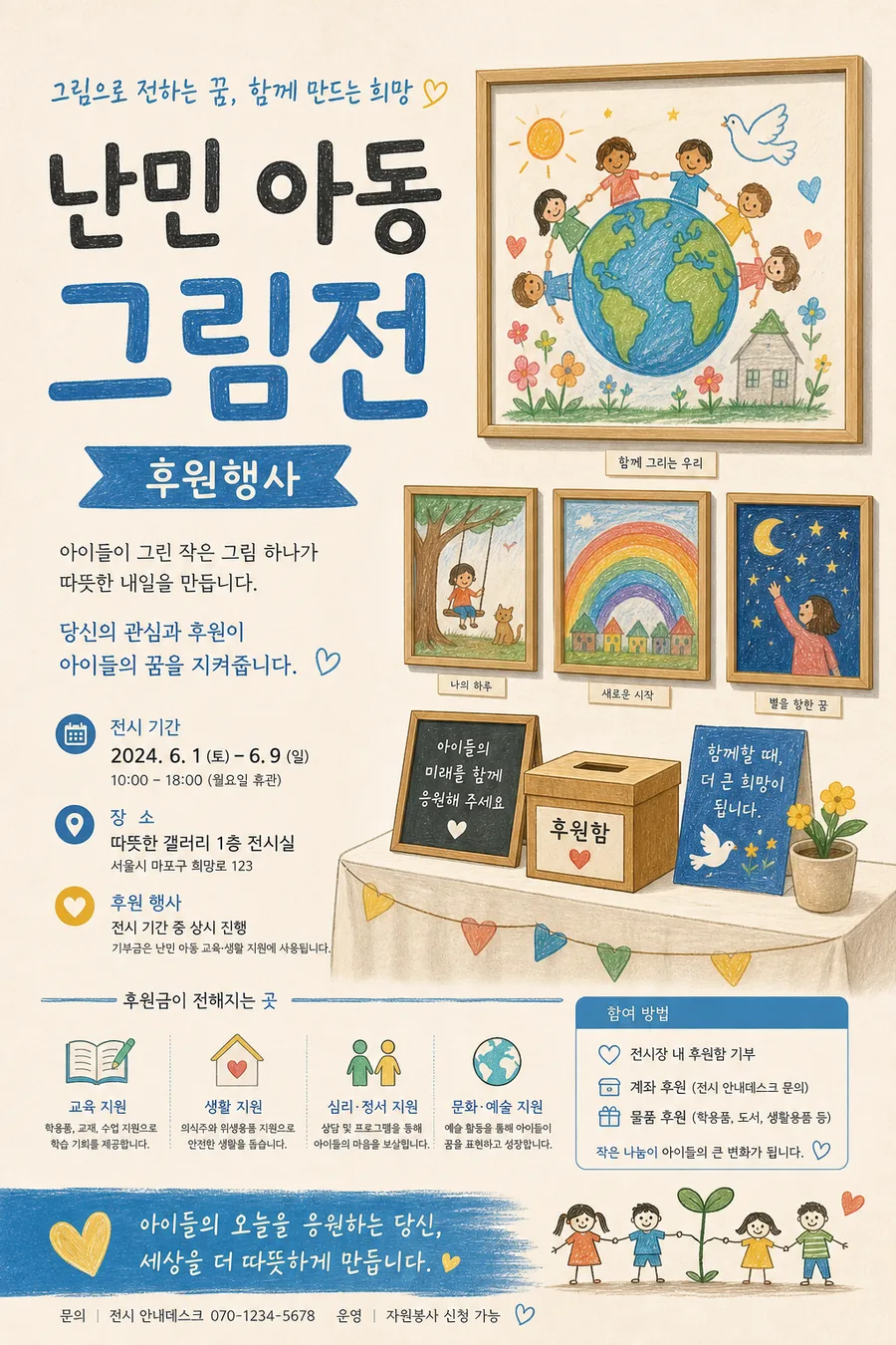난민 아동 그림전
