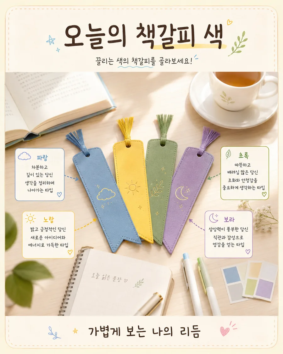 오늘의 책갈피 색