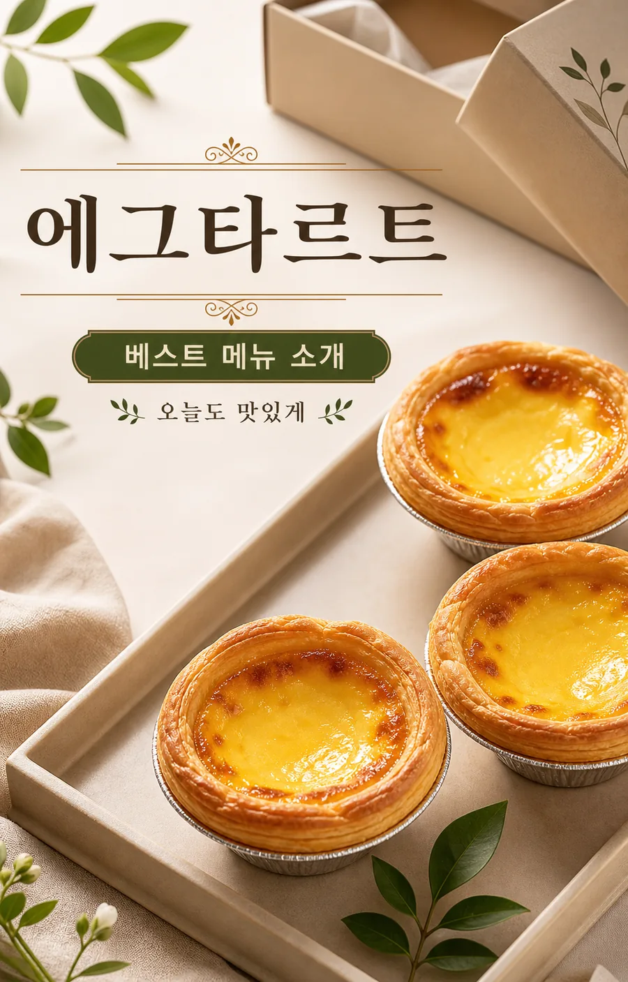 모던 에그타르트 포스터