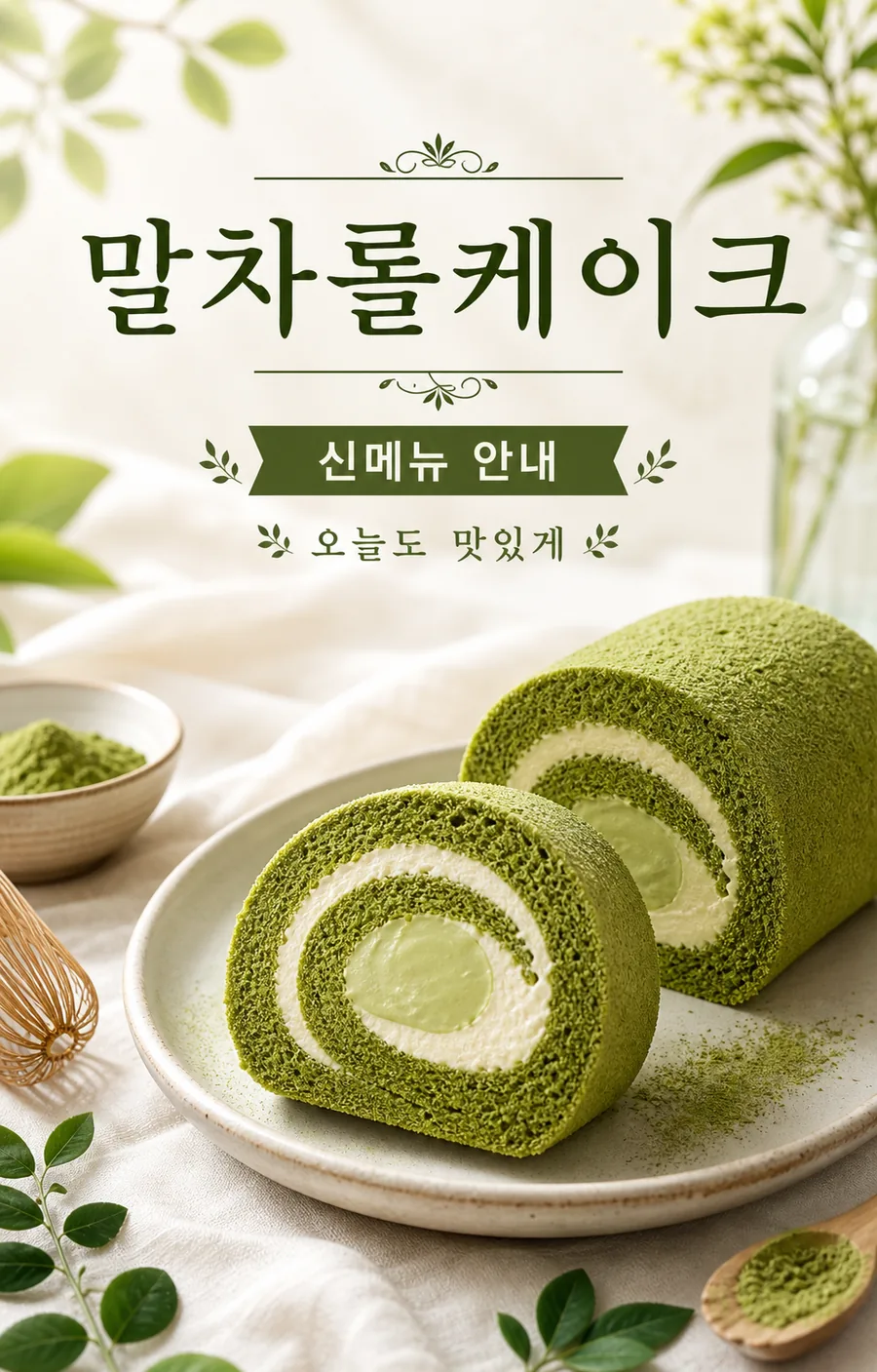 싱그러운 말차 신메뉴