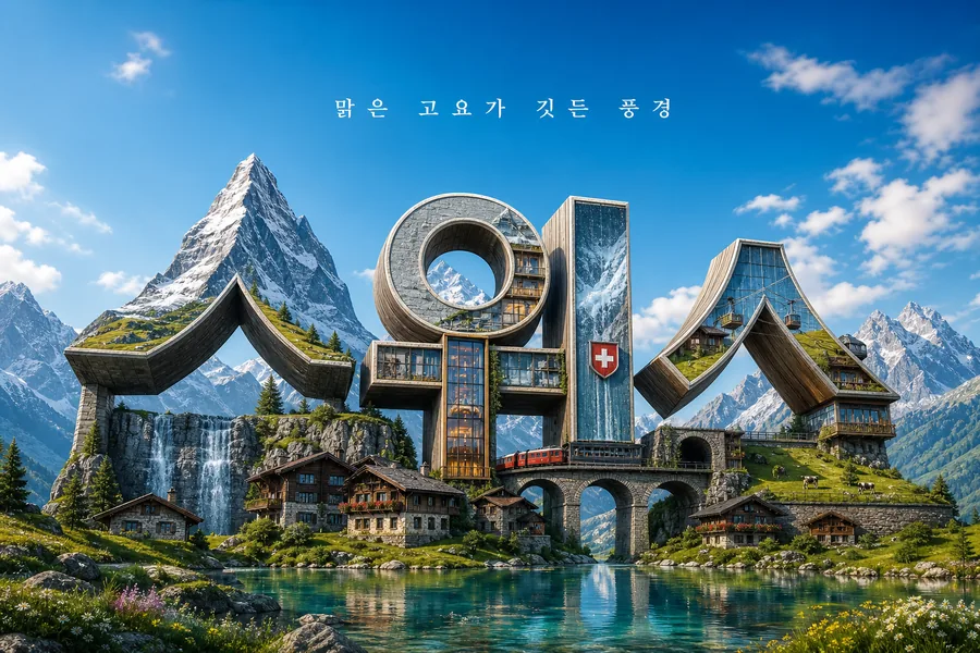 글자로 빚은 스위스 풍경