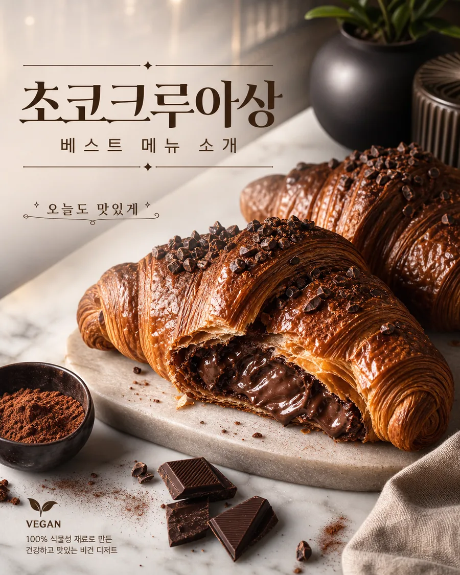 비건 초코 크루아상