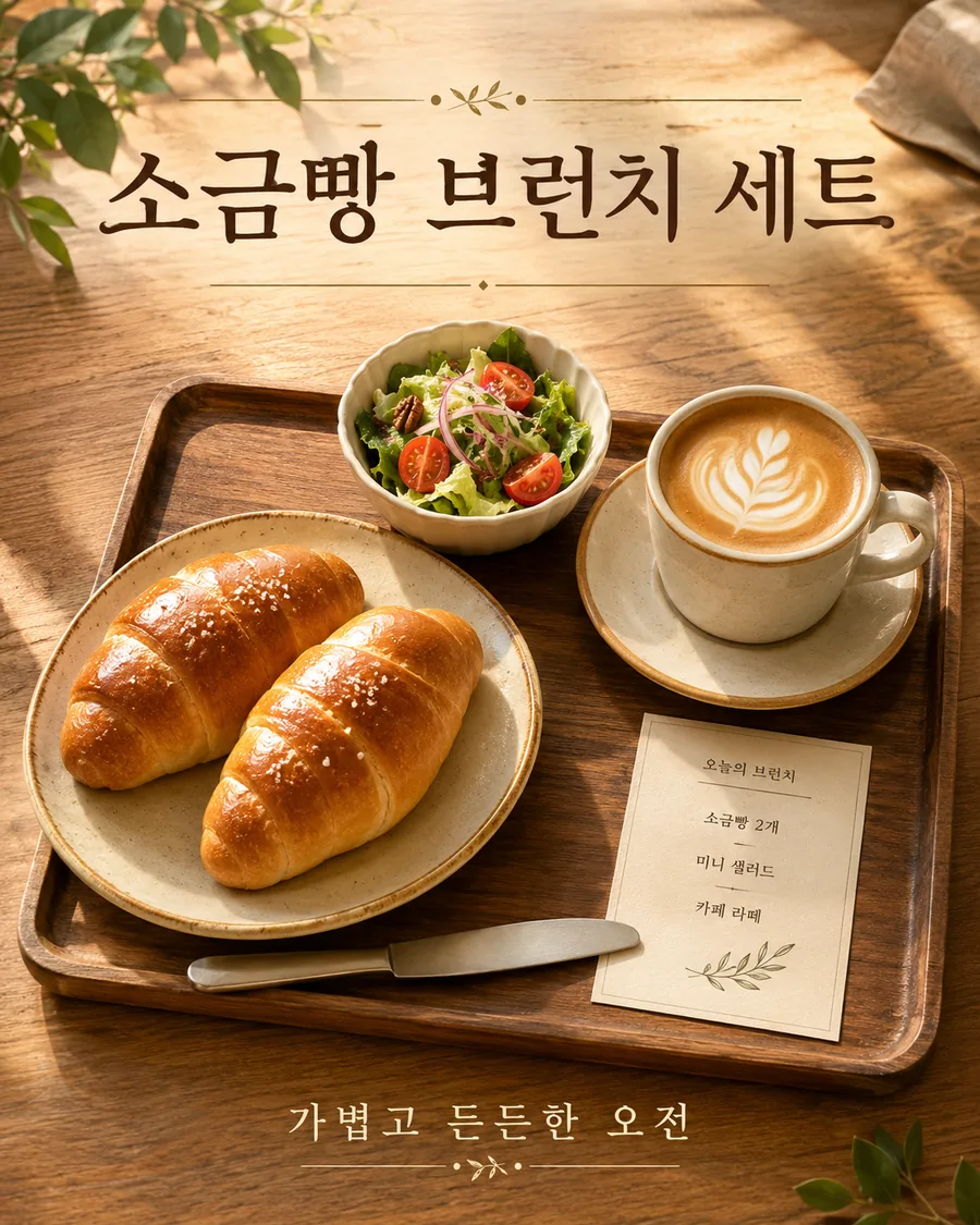 소금빵 브런치