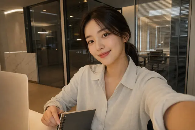 오피스 브랜딩 셀카