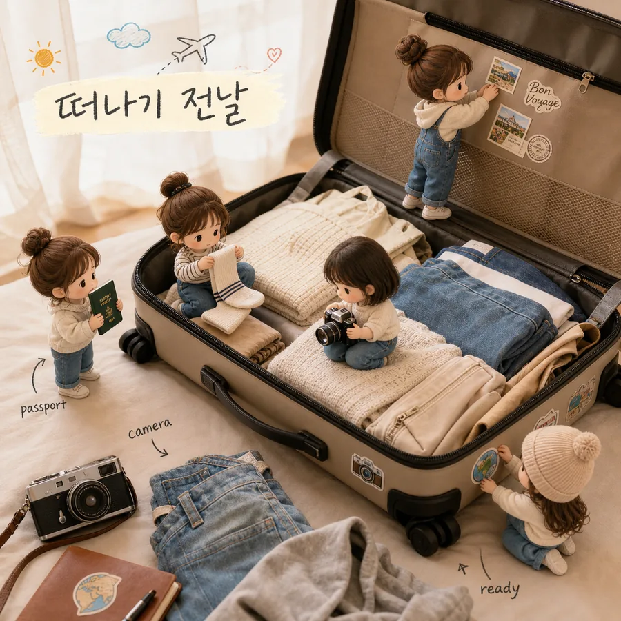 미니미즈 여행 준비