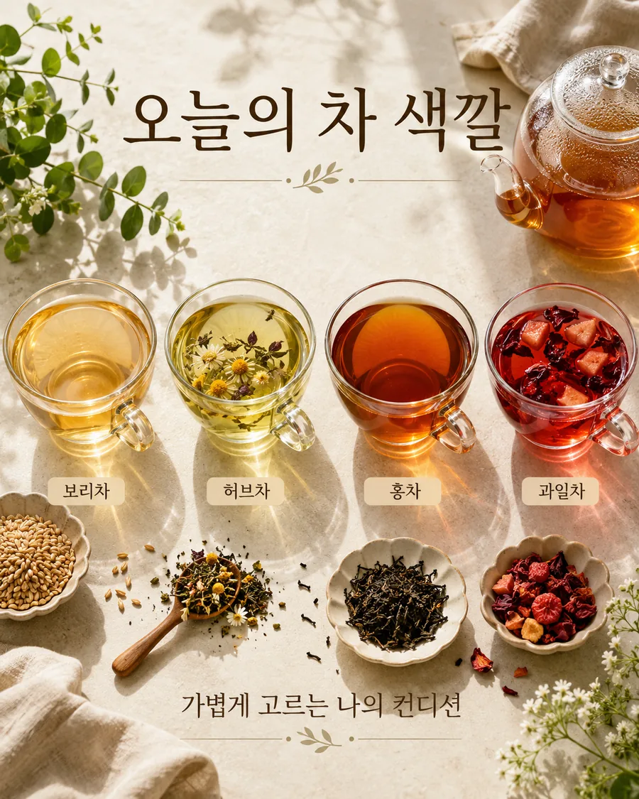 오늘의 차 색깔