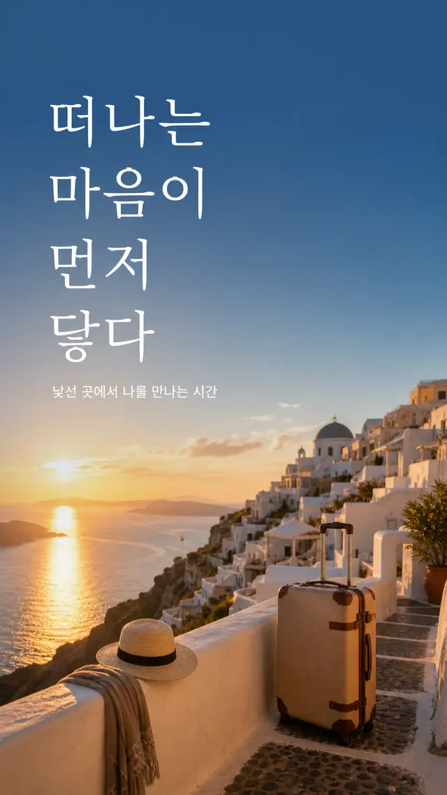 여행 브랜드 무드 포스터