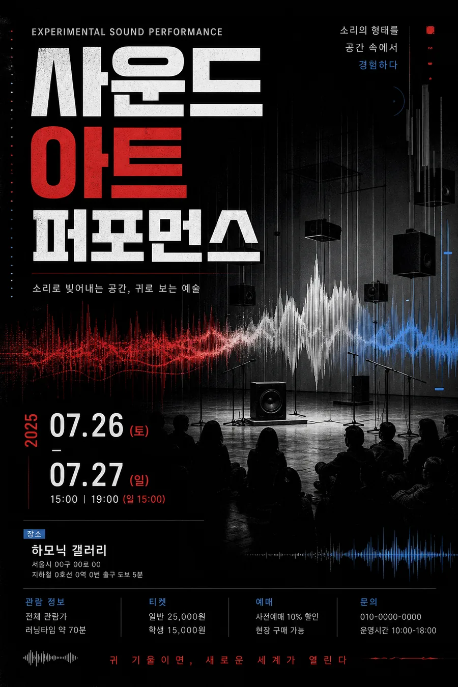음파 공연 포스터