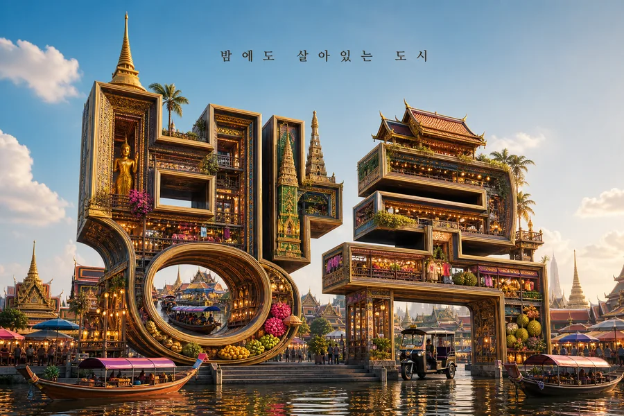 입체 도시 방콕