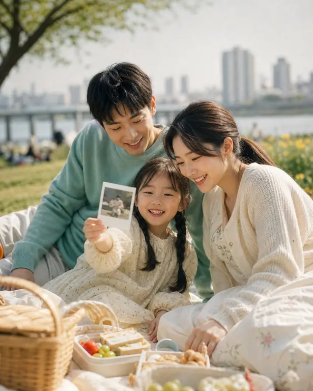 봄날 가족 피크닉