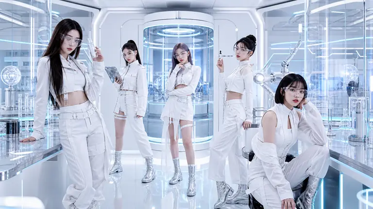 SF 클린룸 걸그룹 화보