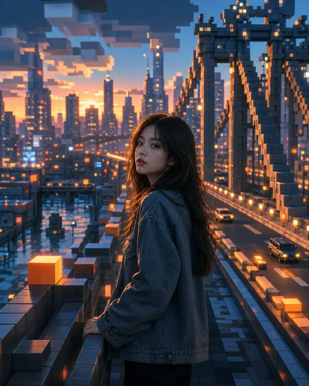 블록 도시의 황혼