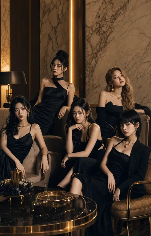 블랙 드레스 라운지 화보