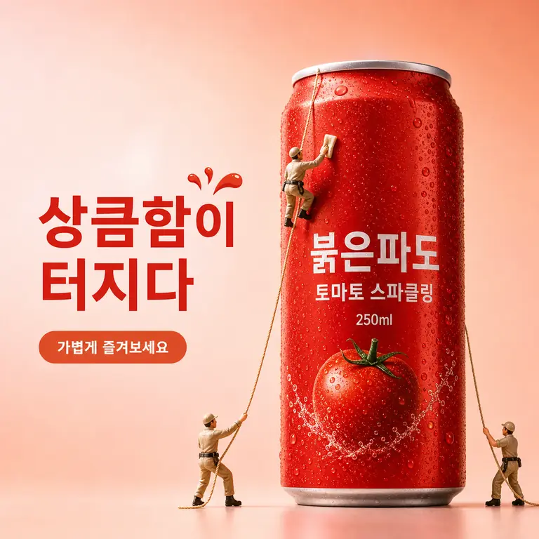 상큼함이 터지는 캔