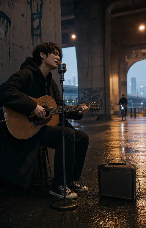 도시의 새벽 버스킹