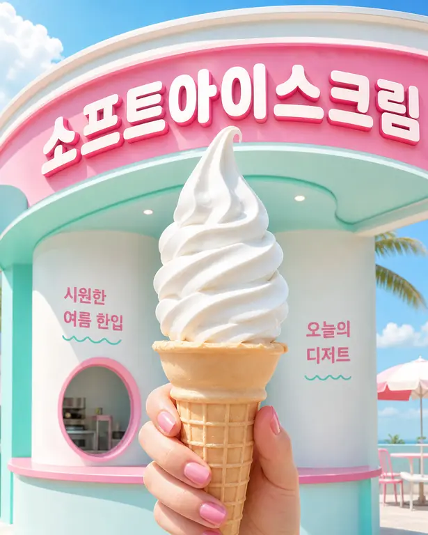 키치한 여름 아이스크림