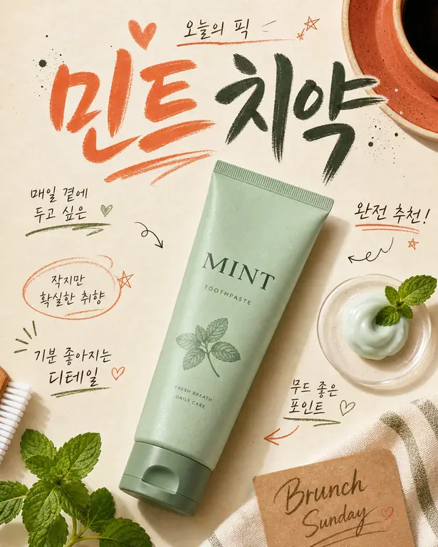 민트 치약 브런치