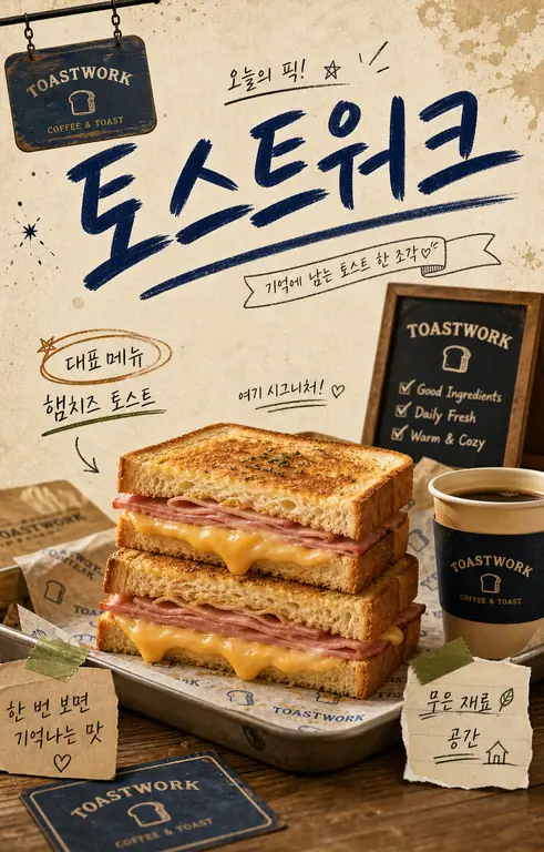 토스트워크 빈티지 포스터