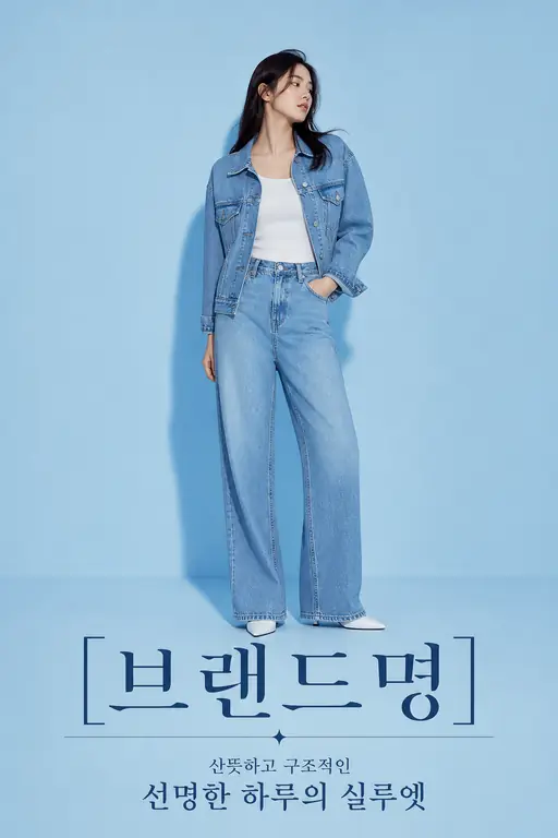 미니멀 데님 패션