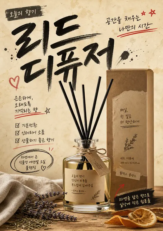 감성 디퓨저 포스터