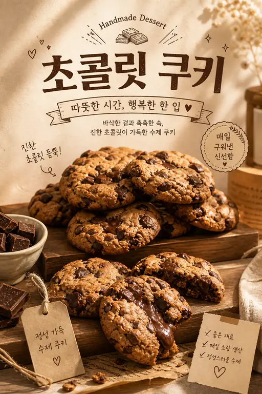 수제 초콜릿 쿠키
