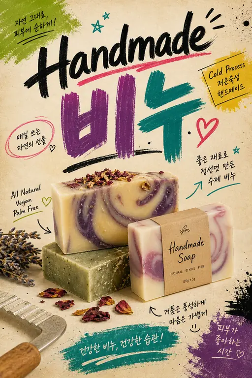 핸드메이드 비누 포스터