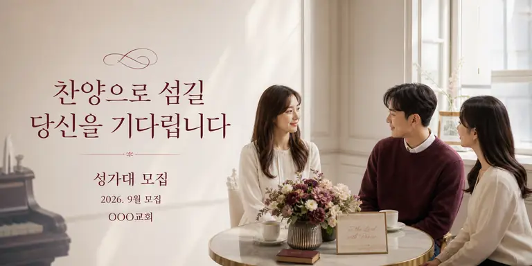 따뜻한 성가대 모집