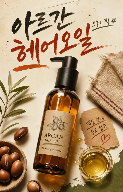 빈티지 아르간 오일 포스터
