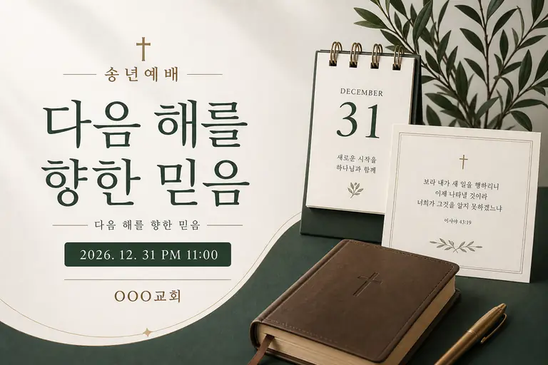 믿음의 송년예배